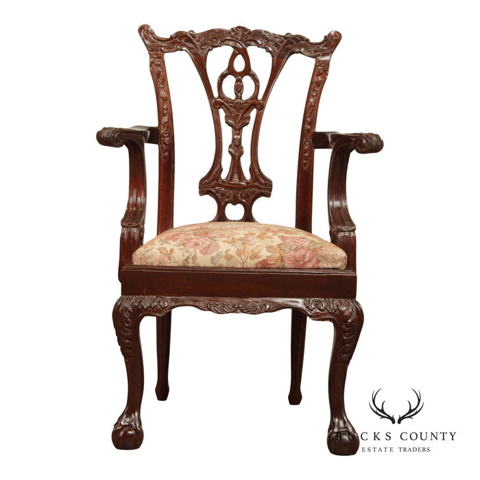 Georgian Style Mahogany Child's Armchair
