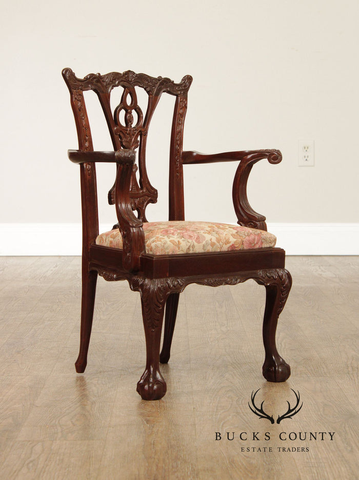 Georgian Style Mahogany Child's Armchair
