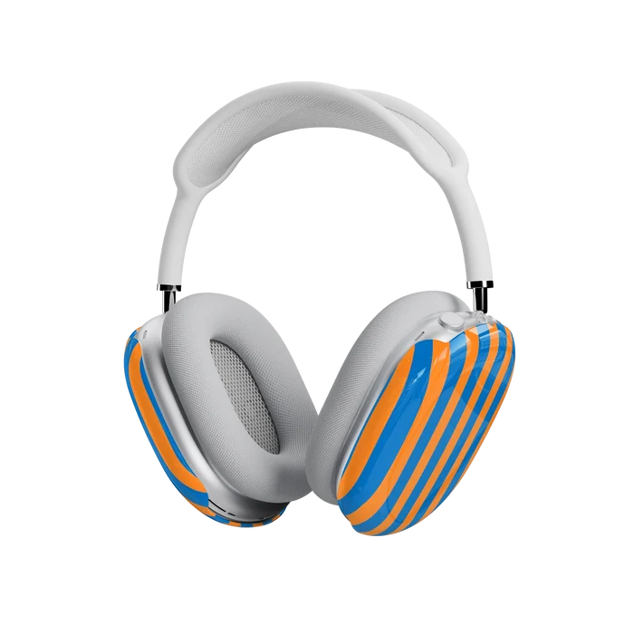 Go New York | Blue & Orange Stripes AirPods Max Case