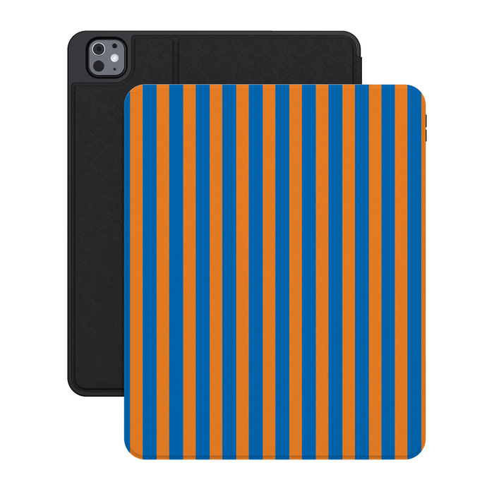 Go New York | Blue & Orange Stripes iPad Case - iPad Pro 13" (M4, 2024)