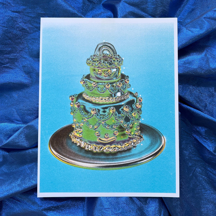 Gremlin Chrome Cake riso print