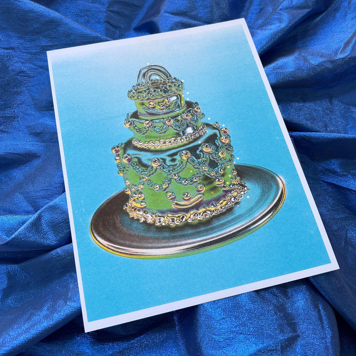 Gremlin Chrome Cake riso print