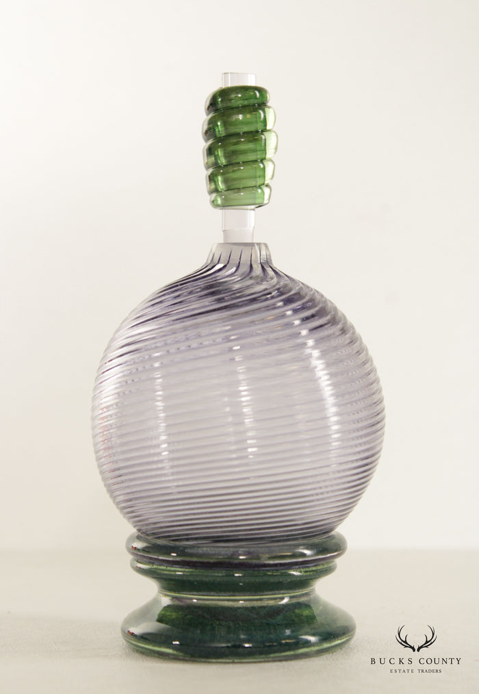 Hand Blown Art Glass Perfume Bottle