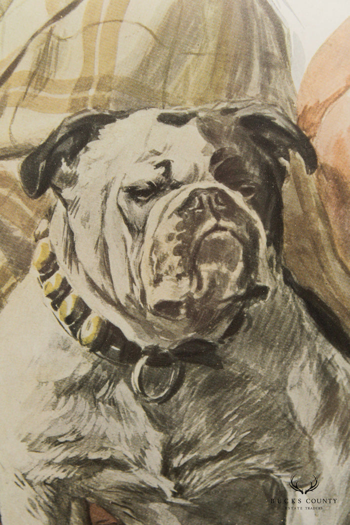 Harrison Fisher 'A Lucky Dog' Illustration Art Print