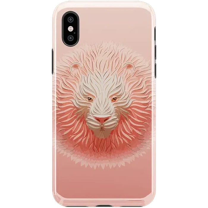 Hear Me Roar | Blush Lion Case iPhone Case get.casely Classic iPhone XS Max