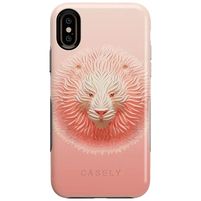 Hear Me Roar | Blush Lion Case iPhone Case get.casely Bold iPhone XS Max