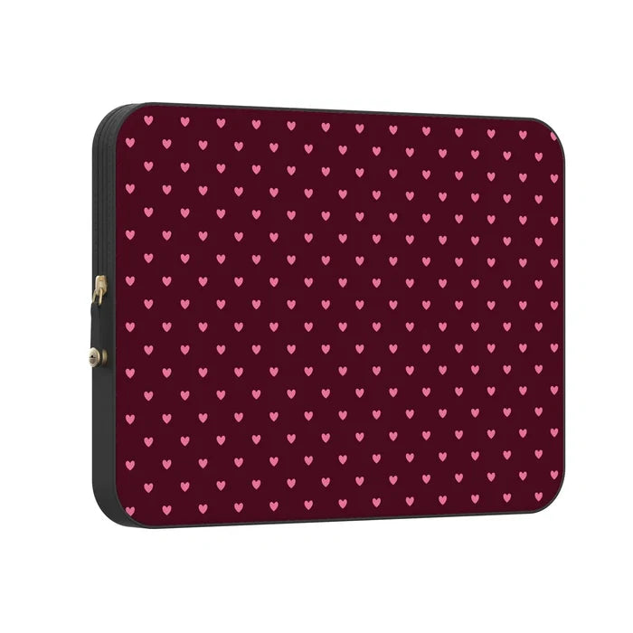 Heart Noir | Tiny Hearts Laptop Case