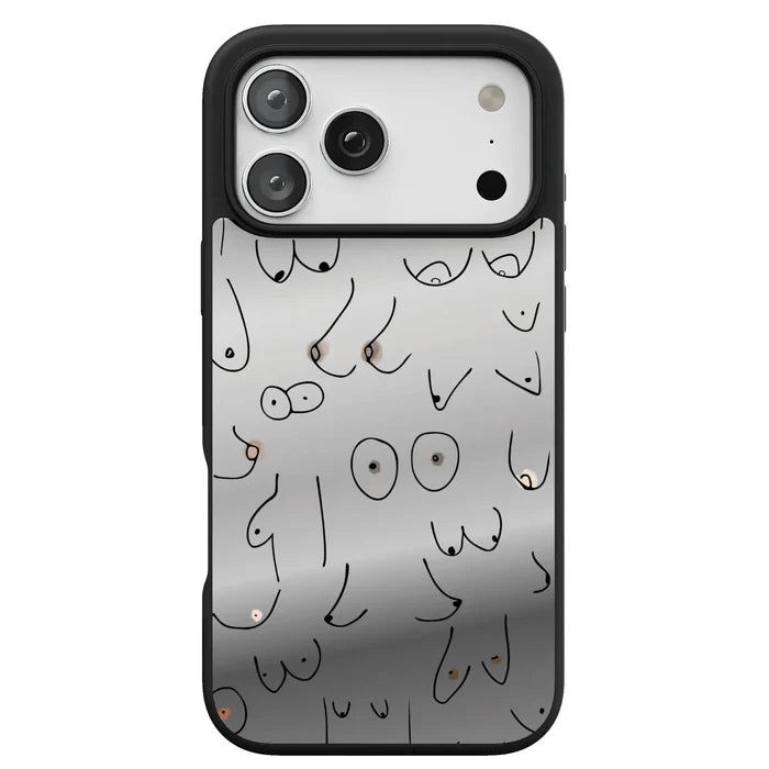I'm With Her | Black & White Boobs Case iPhone Case get.casely Align Reflect + MagSafe® iPhone 18 Pro Max