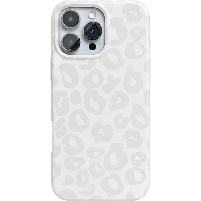 Into the Wild | White Snow Leopard Case iPhone Case get.casely Classic + MagSafe® iPhone 16 Pro Max