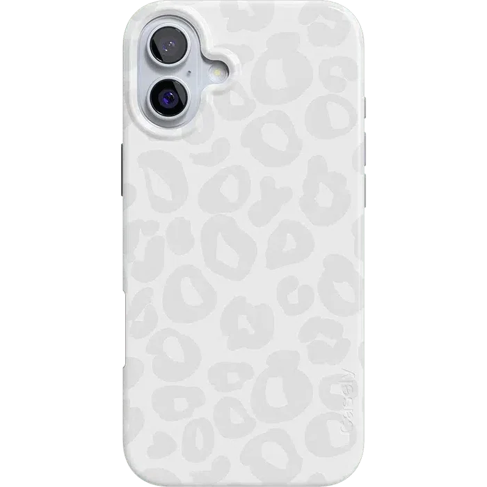 Into the Wild | White Snow Leopard Case iPhone Case get.casely Classic + MagSafe® iPhone 16 Plus