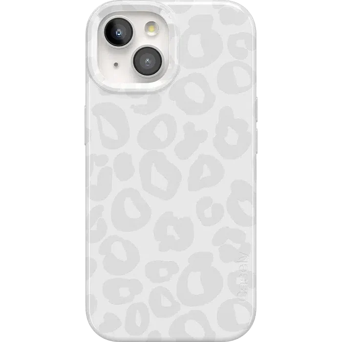 Into the Wild | White Snow Leopard Case iPhone Case get.casely Classic + MagSafe® iPhone 15 Plus