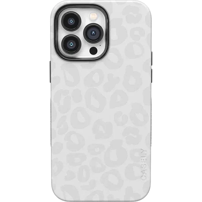 Into the Wild | White Snow Leopard Case iPhone Case get.casely Bold + MagSafe® iPhone 14 Pro Max