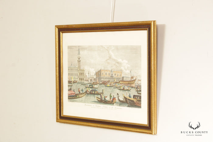 Italian Venetian 'Bucentaurus et Nundinae Venetae in die Ascensionis' Art Print, After Canaletto