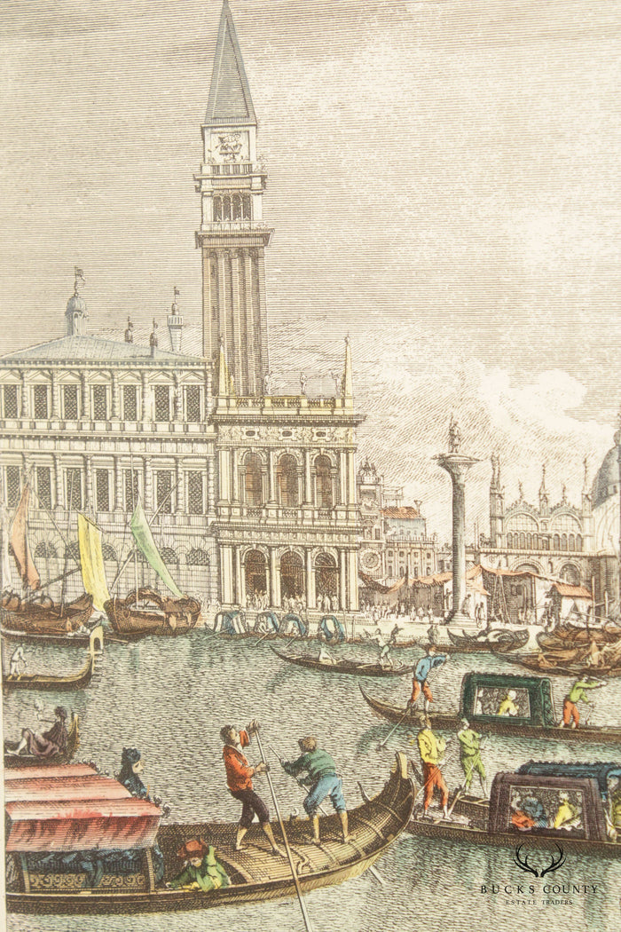 Italian Venetian 'Bucentaurus et Nundinae Venetae in die Ascensionis' Art Print, After Canaletto