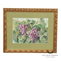Libby Anderson Watercolor, Still Life of Grapevine