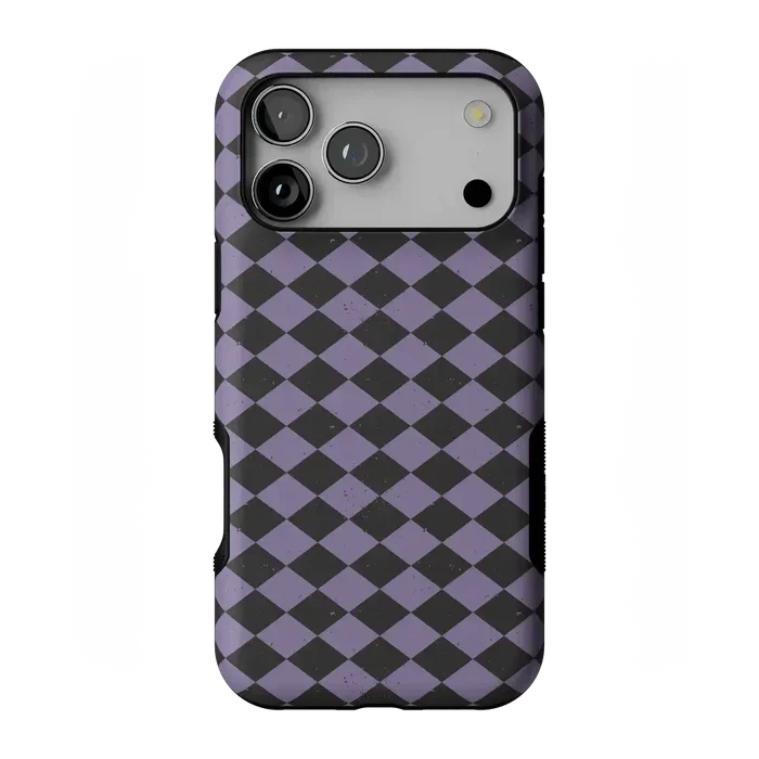Midnight Hex | Purple Checkered Case Phone Case get.casely Bold Flex + MagSafe® iPhone 17 Pro Max