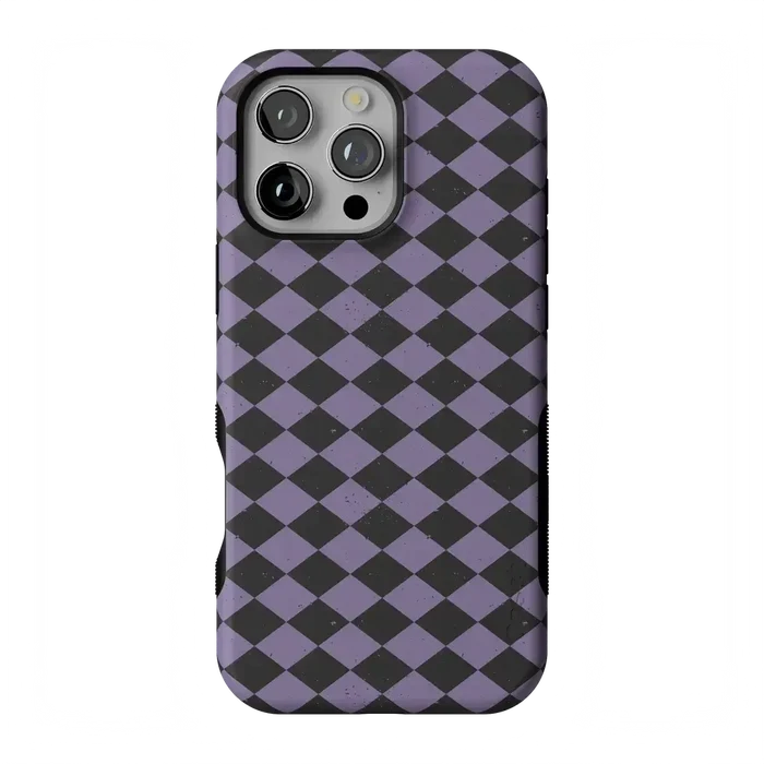 Midnight Hex | Purple Checkered Case Phone Case get.casely Bold Flex + MagSafe® iPhone 16 Pro Max