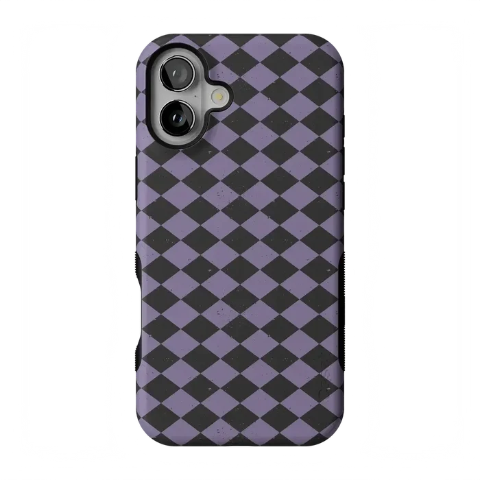 Midnight Hex | Purple Checkered Case Phone Case get.casely Bold Flex + MagSafe® iPhone 17