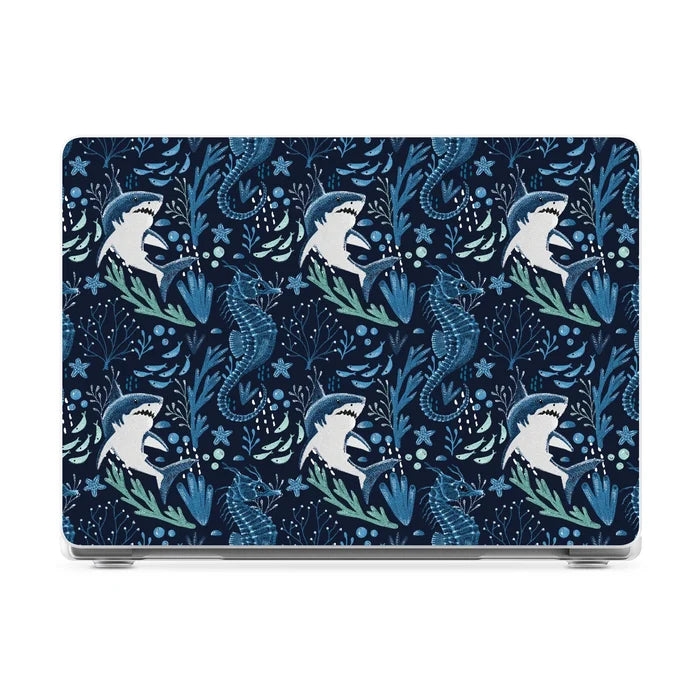 Midnight Reef | Shark Print Laptop Shell - 16" MacBook Pro