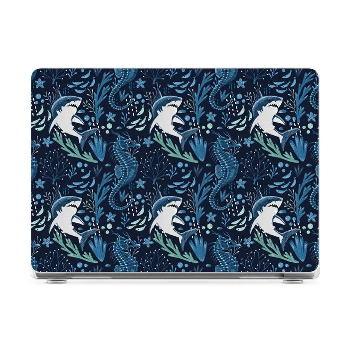 Midnight Reef | Shark Print Laptop Shell - 13.6" MacBook Air