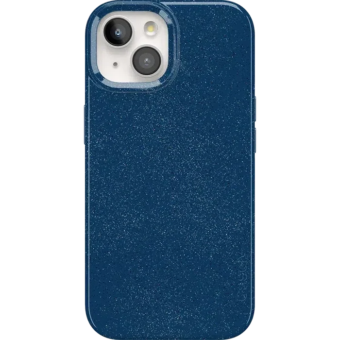 Midnight Sky | Navy Enchanted Shimmer Case iPhone Case get.casely Classic + MagSafe® iPhone 15 Plus