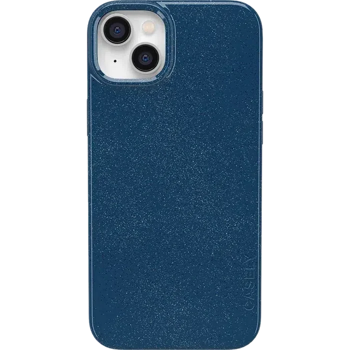 Midnight Sky | Navy Enchanted Shimmer Case iPhone Case get.casely Classic + MagSafe® iPhone 14 Plus