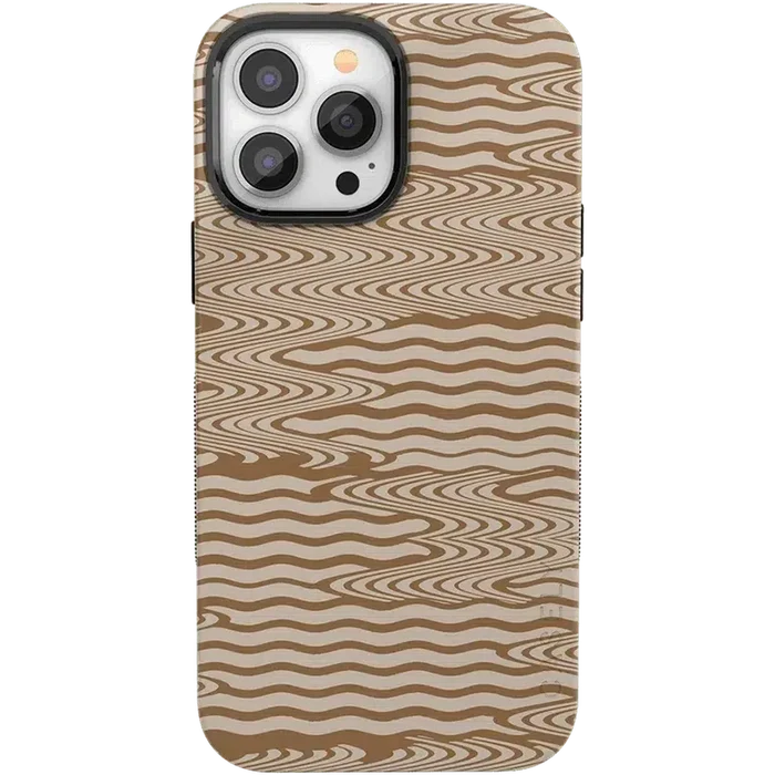 Mocha Ripple | Brown Waves Case iPhone Case get.casely Bold + MagSafe® iPhone 13 Pro Max