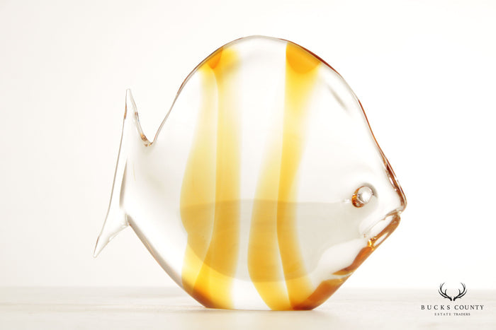 Murano Style Glass Butterfly Fish