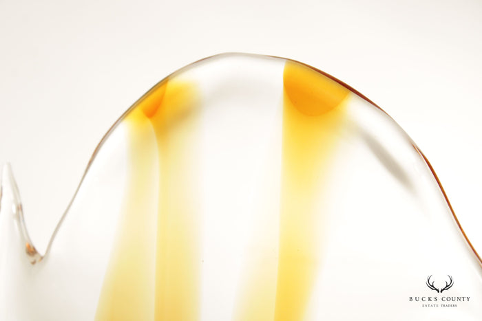 Murano Style Glass Butterfly Fish