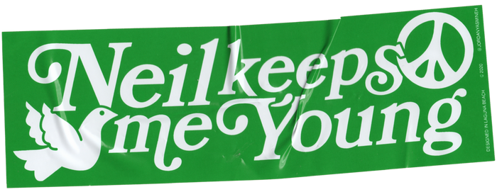 Neil Keeps Me Young Bumper Sticker