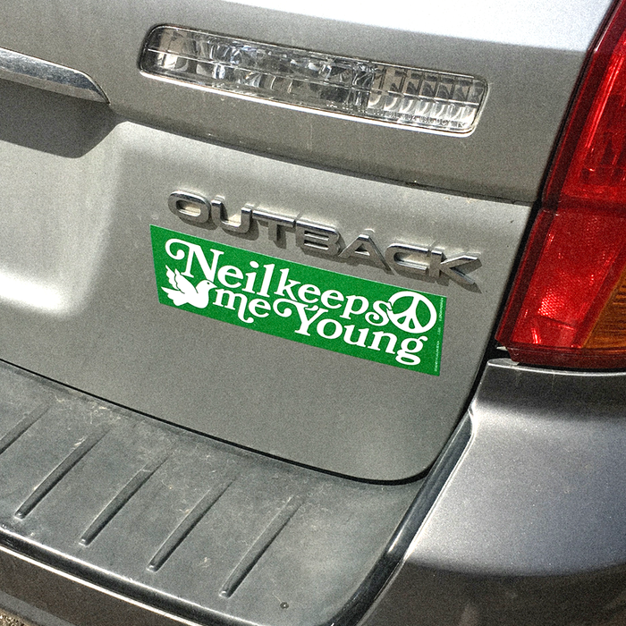 Neil Keeps Me Young Bumper Sticker
