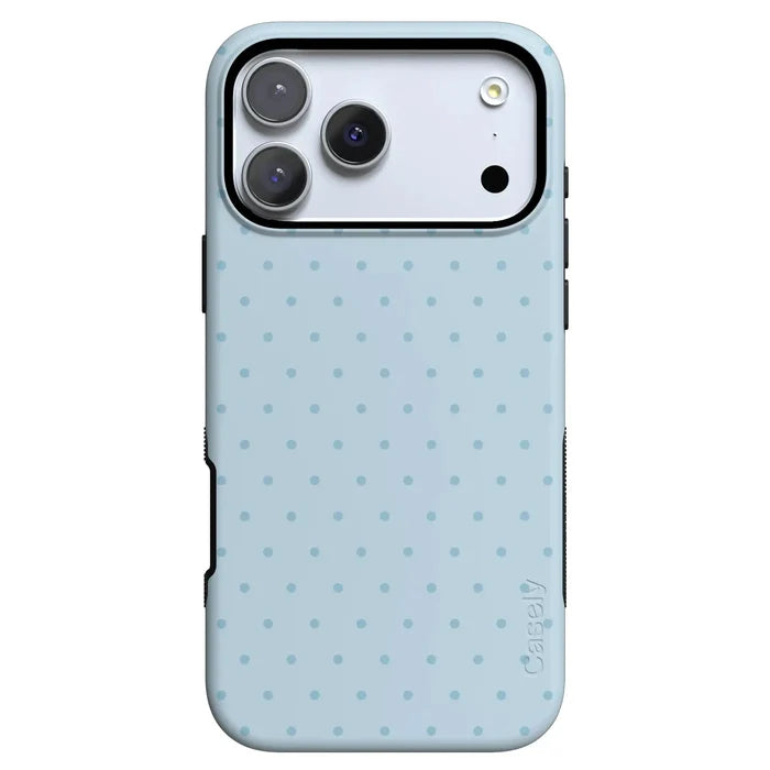On the Dot | Blue Monochrome Polka Dot Case - iPhone 17 Pro