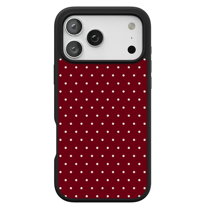 On the Dot | Maroon Polka Dot Case