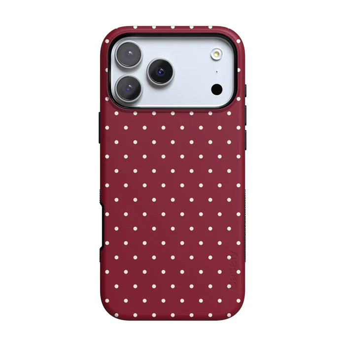 On the Dot | Maroon Polka Dot Case