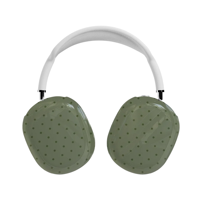 On the Dot | Olive Green Polka Dot AirPods Max Case - AirPods Max