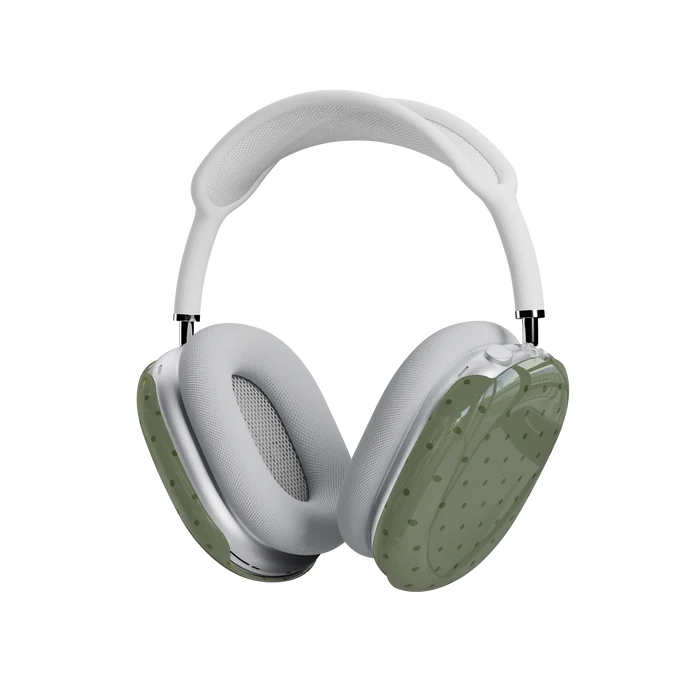 On the Dot | Olive Green Polka Dot AirPods Max Case