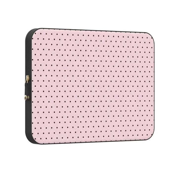 On the Dot | Pink Polka Dot Laptop Case