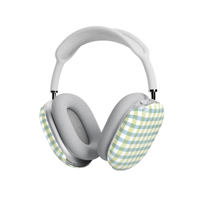 Pastel Picnic | Blue & Green Gingham AirPods Max Case