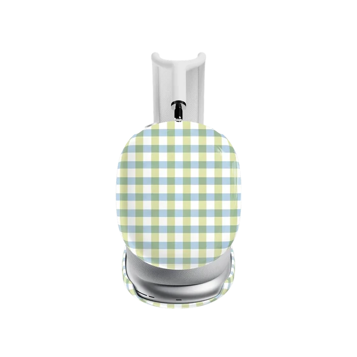 Pastel Picnic | Blue & Green Gingham AirPods Max Case