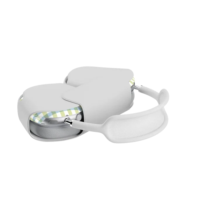 Pastel Picnic | Blue & Green Gingham AirPods Max Case