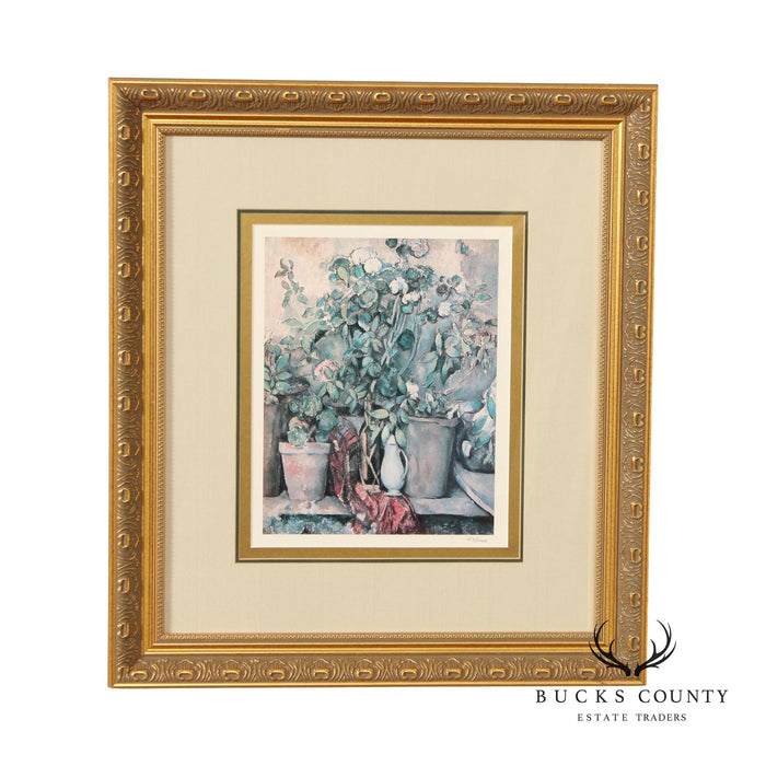 Paul Cezanne 'Potted Plants' Framed Print