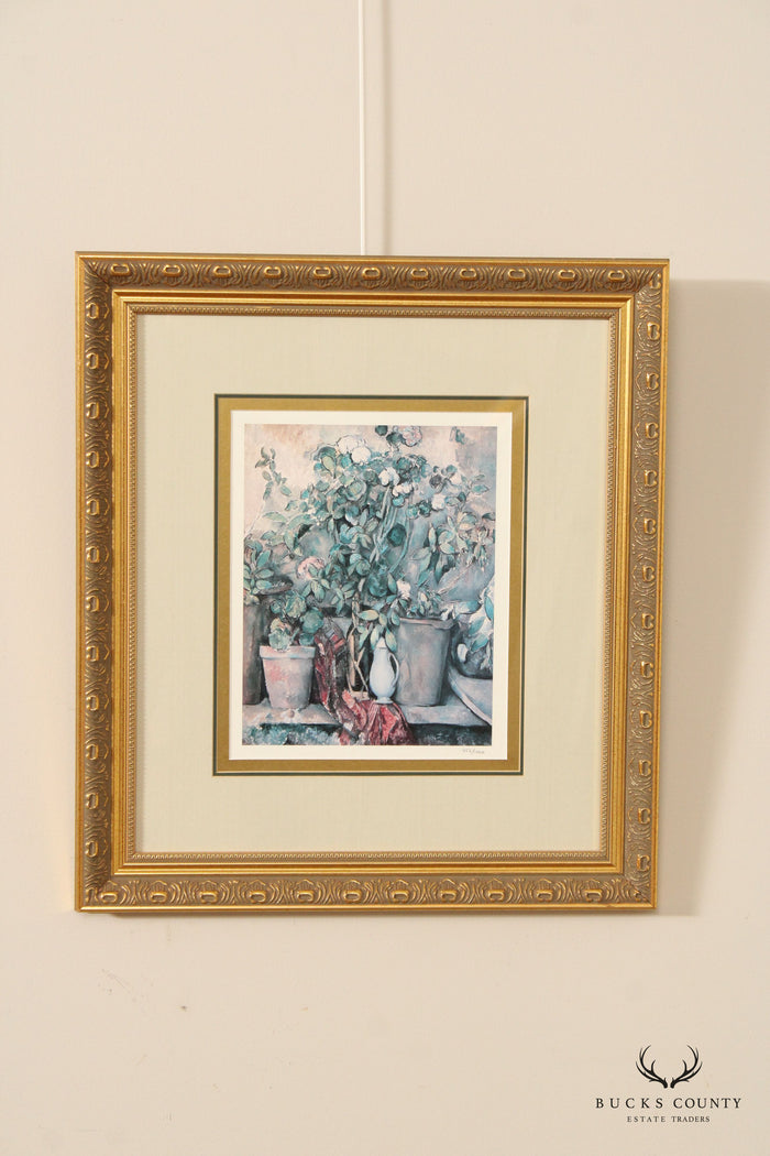 Paul Cezanne 'Potted Plants' Framed Print
