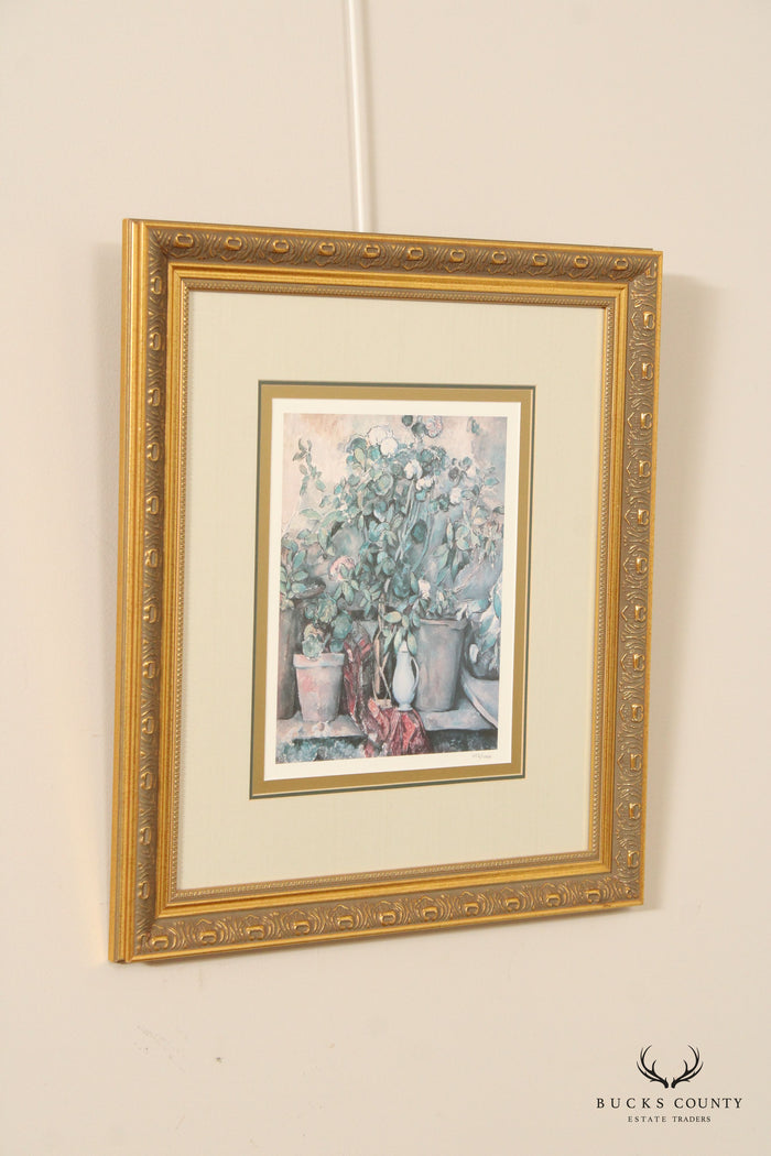 Paul Cezanne 'Potted Plants' Framed Print