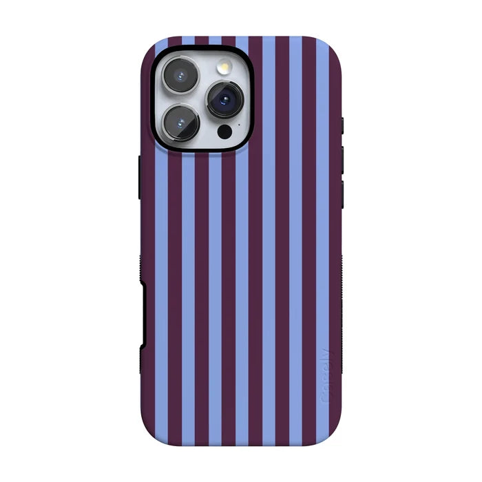 Perfect Stripes | Purple & Blue Stripes Case - iPhone 16 Pro