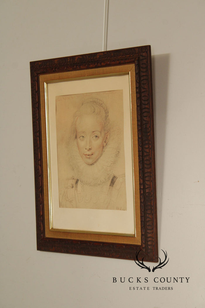 Peter Paul Rubens Framed Print, 'Portrait of Lady-in-Waiting to the Infanta Isabella'