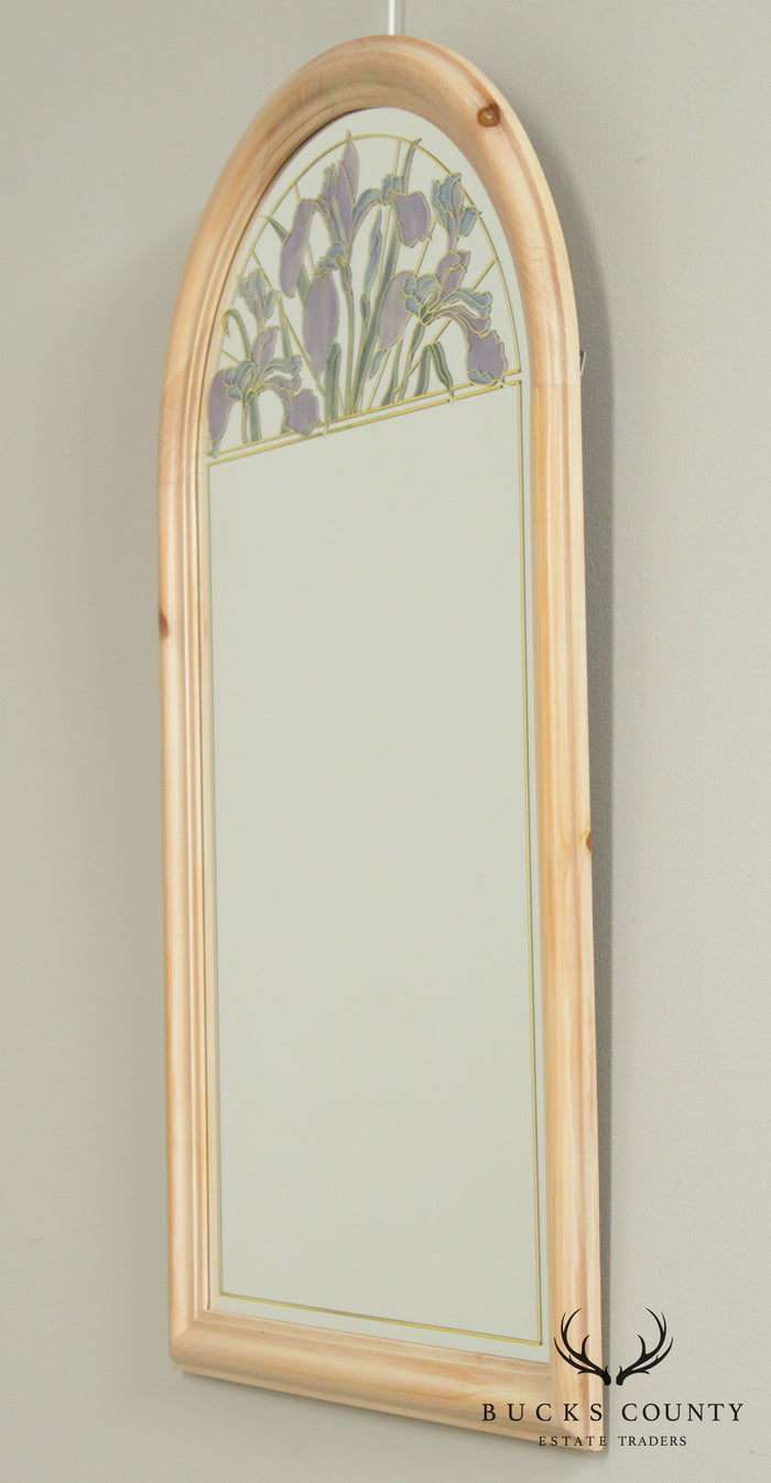 Pine Framed Iris Wall Mirror