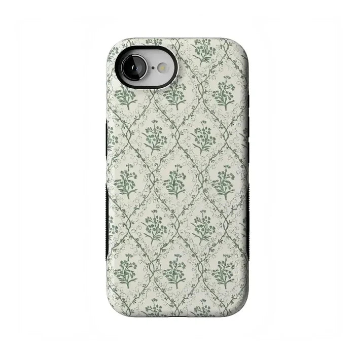 Sage Tapestry | Floral Vines Case iPhone Case get.casely Bold Flex + MagSafe® iPhone 16e