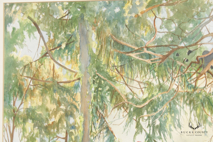 Sandy Busch 'Skrobul House' Watercolor Print, Custom Framed