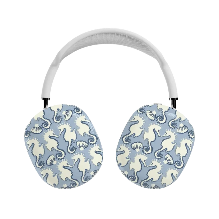 Seahorse Drift | Coastal Blues AirPods Max Case
