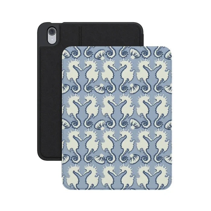 Seahorse Drift | Coastal Blues iPad Case